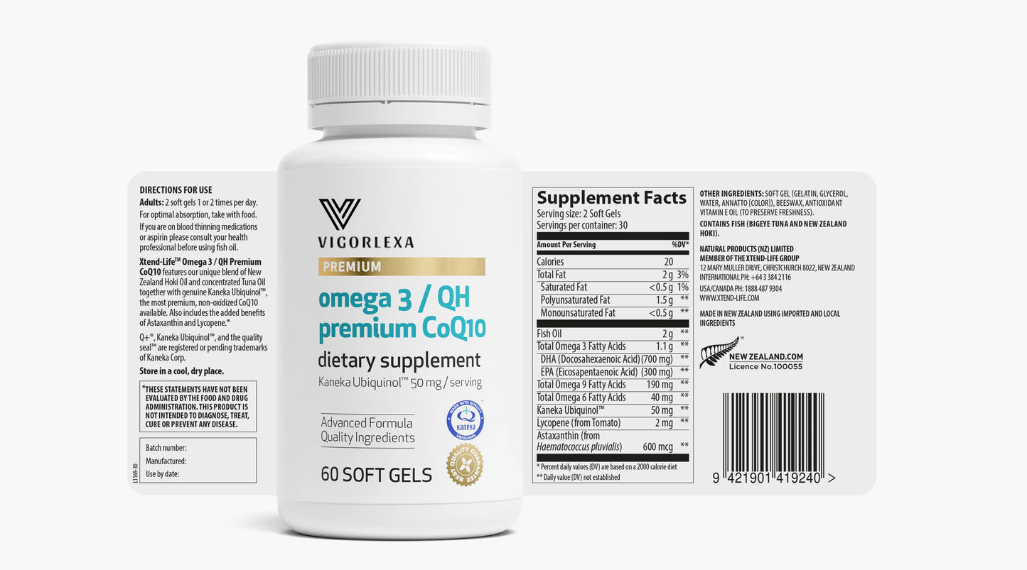 VIGORLEXA® Omega 3 / QH Premium CoQ10